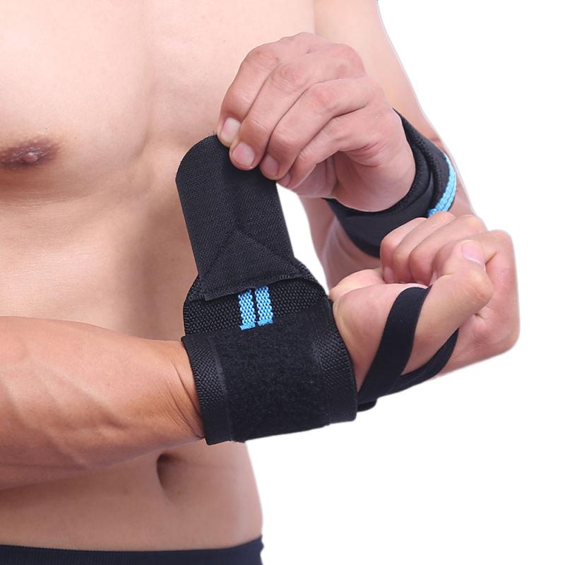 1 pçs Bandas de pulso correias envolve ginásio levantamento de peso