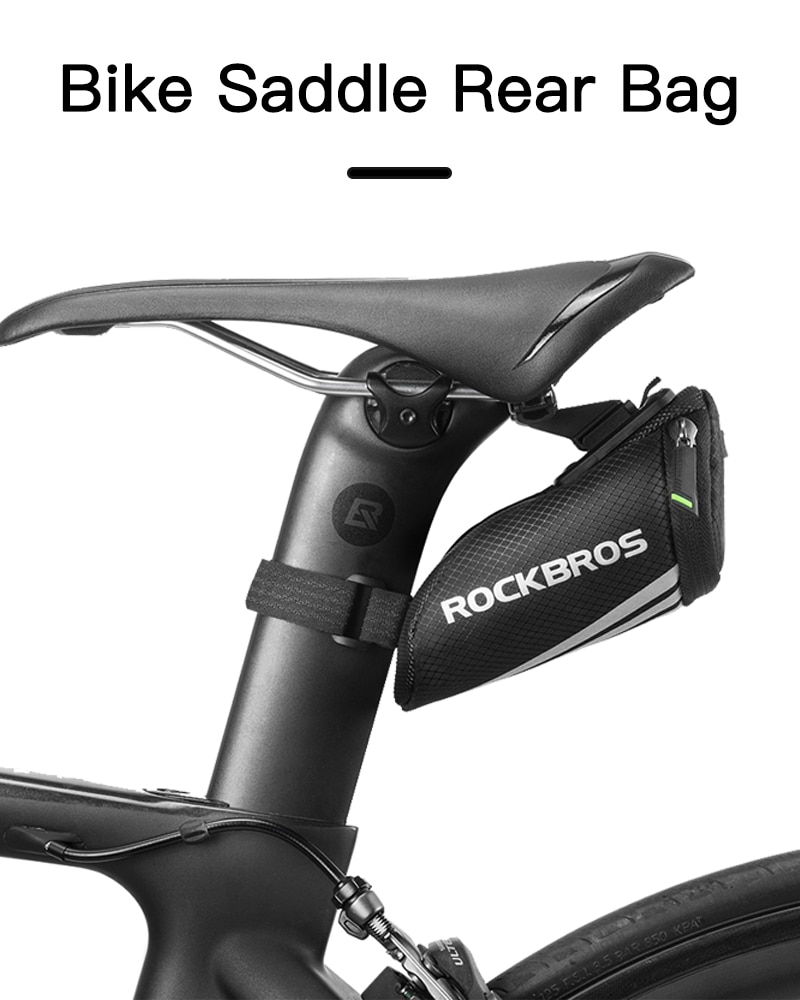 Rockbros sela saco de bicicleta mini saco de assento ciclismo y-série cinta em blocos de cunha mtb rode bicicleta kits de ferramentas de assento traseiro sacos de pacote