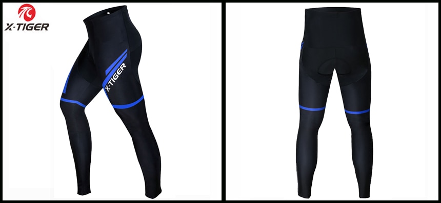 X-TIGER pro inverno calças de ciclismo térmica com 5d gel acolchoado calças de bicicleta de montanha corrida collants ciclismo calças para o homem