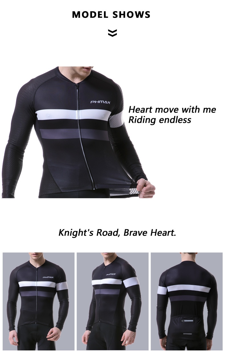 Phmax camisa de ciclismo de secagem rápida homens