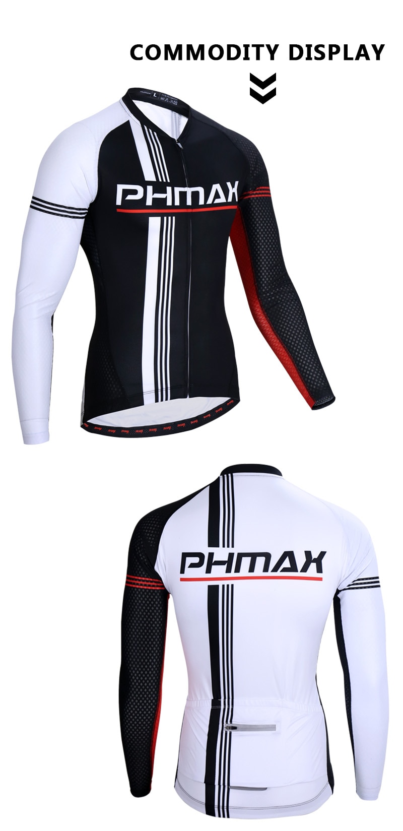 Phmax manga longa camisa de ciclismo mtb bicicleta
