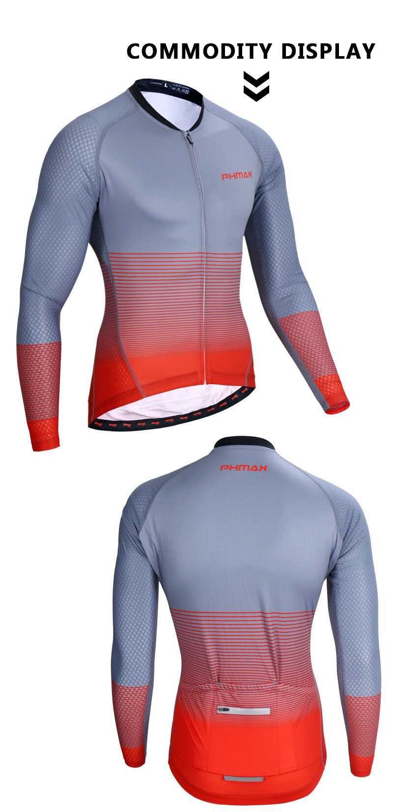 Phmax secagem rápida manga longa camisa de ciclismo dos homens verão respirável mtb bicicleta camisa camisas da bicicleta roupas ciclismo sportwear