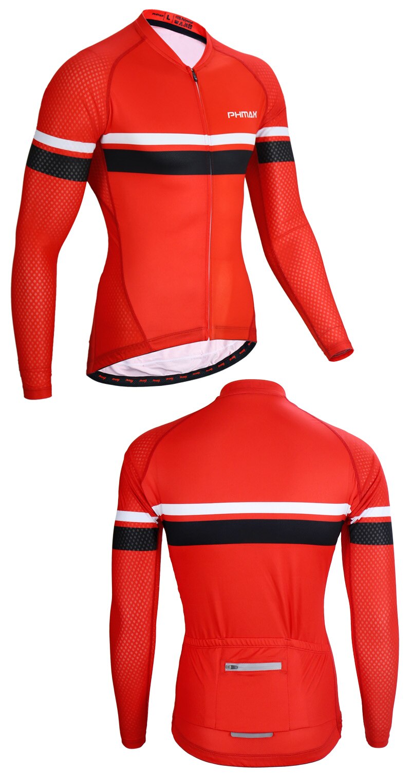 Phmax manga longa ciclismo jerseys ciclismo roupas de secagem rápida bicicleta ciclismo roupas respirável mountain bike