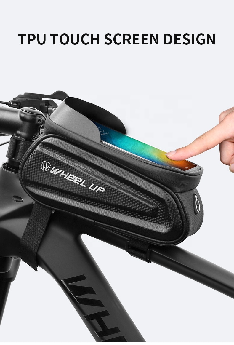 Saco de bicicleta à prova de água 7.0 Polegada tela sensível ao toque