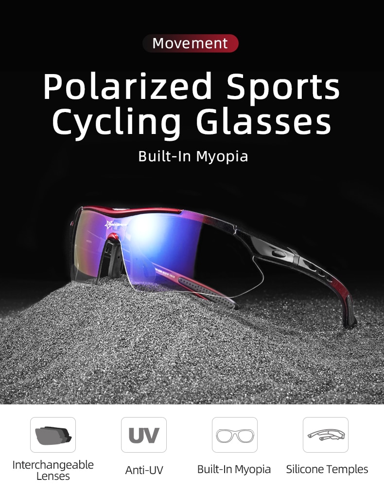 Rockbros ciclismo óculos polarizados 5 lente da bicicleta de estrada ciclismo óculos ciclismo mtb mountain bike ciclismo óculos